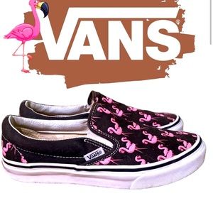 NEW Vans slip on Flamingo Black Pink